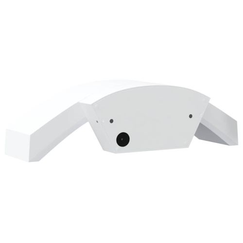 Външна LED стенна лампа със сензор, бял, лят алуминий