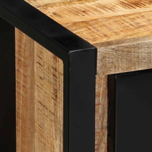 ТВ шкаф 100x30x35 cm Масивна груба дървесина Манго