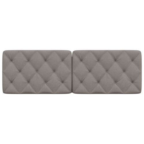 Мека табла за легло, таупе, 160 см, плат