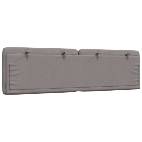 Мека табла за легло, таупе, 180 см, плат