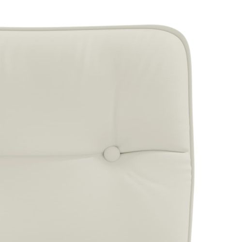 Трапезни столове, 2 бр, кремави, кадифе