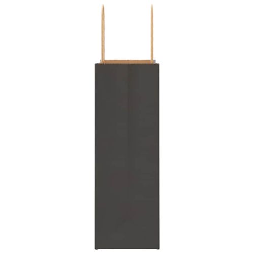 Хартиени торбички 250 бр с дръжки черни 21x11x31 см