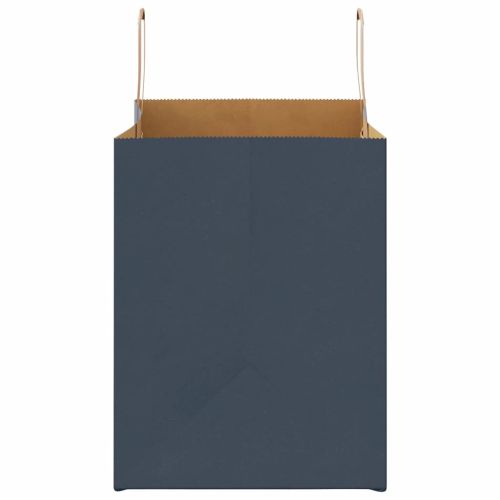 Хартиени торбички 250 бр с дръжки сини 32x22x28 см