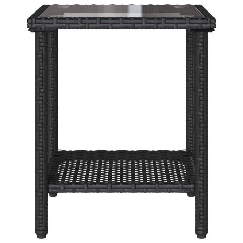 Градински диван с възглавница 2 pcs Черен и Туркоаз Полиратан