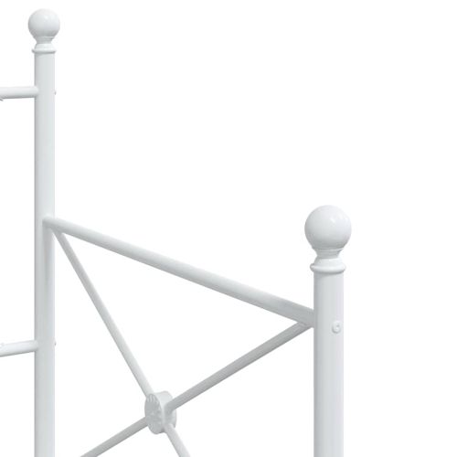 Дневно легло без матрак Бяло 90x190 cm Стомана