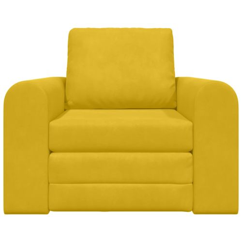 Диван легло Жълто 98 x 71 x 83 см Кадифе