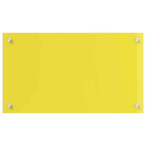 Кухненски гръб Жълто 70 x 40 cm закалено стъкло