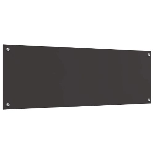 Кухненски гръб Тъмен сив 120 x 40 cm закалено стъкло