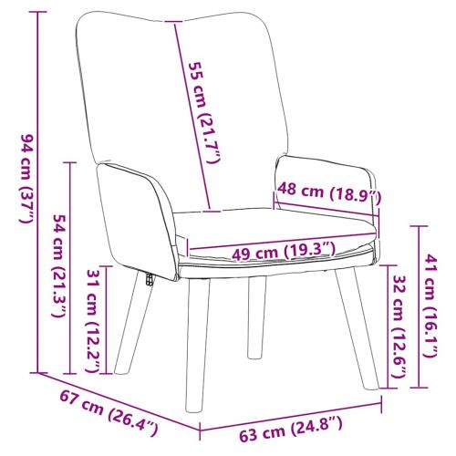 фотьойл Крем 63 x 67 x 94 см Вълнена тъкан и фанера