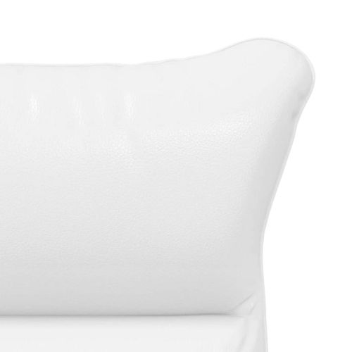 фотьойл Бяло 69 x 74 x 93 см Изкуствена