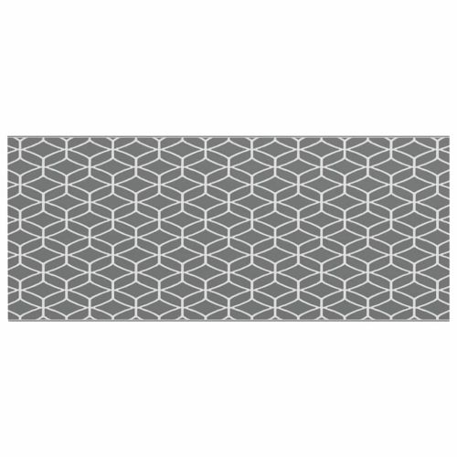 Външен килим ARAKIL Сив и бял 600 x 250 cm 50% Полипропилен