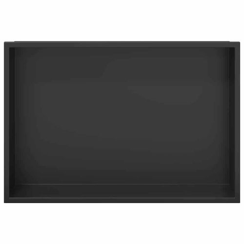 Нишата за душ Черно 45 x 30 x 9,5 см Неръждаема стомана
