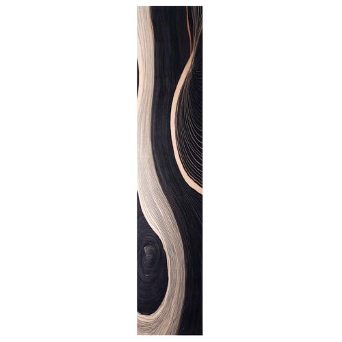 Килим за кухня Черно 300 x 60 см Кадифе