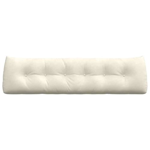 Възглавница за гръб Крем 180 x 24 x 50 см Кадифе