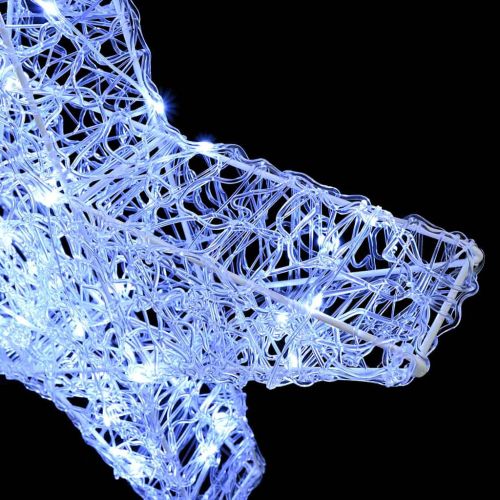 3D звезда Студено бяло 55 x 53.5 x 10 см Акрил