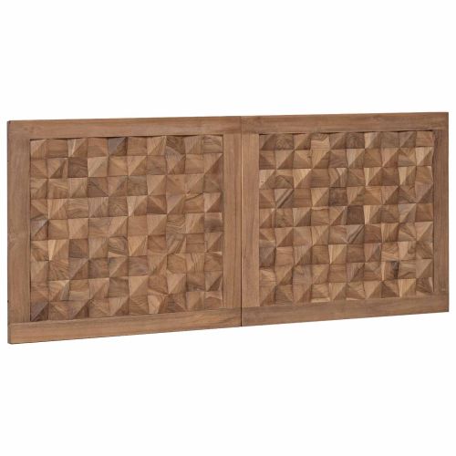 Облегалка за глава Естествен 120 cm Солидно тиково дърво