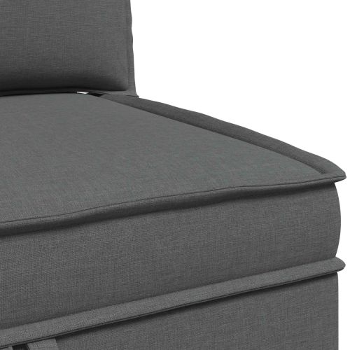 Табуретка с място за съхранение Тъмен сив