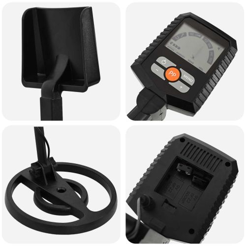 Метални детектори с LCD дисплей 3 модела 19 см намотка Черен