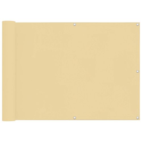 Балконен екран 75 x 200 cm PU покрит оксфорд алу