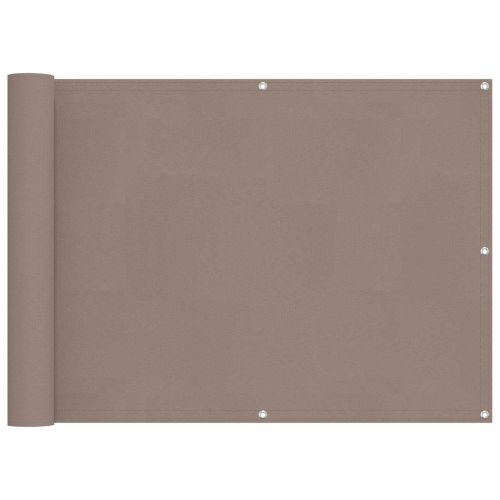 Балконен екран 75 x 200 cm PU покрит оксфорд алу