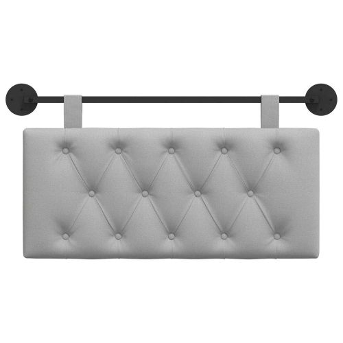 Висяща табла Облачно сиво 100 x 55 x 7 см текстил