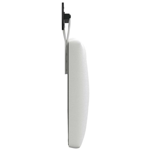 Висяща табла Монтиране на стена Бял 100 x 55 x 7 см текстил