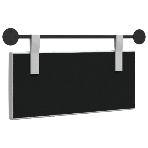 Висяща табла Монтиране на стена Бял 100 x 55 x 7 см текстил