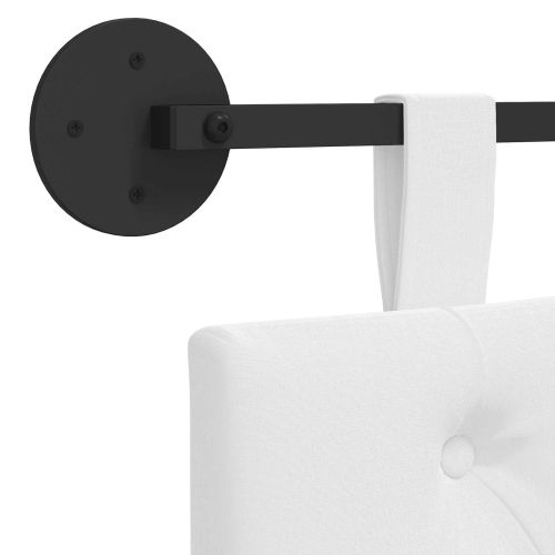 Висяща табла Монтиране на стена Бял 100 x 55 x 7 см текстил