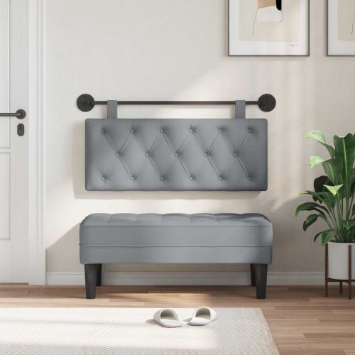 Висяща табла Светлосиво 110 x 55 x 7 см текстил