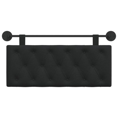 Висяща табла Монтиране на стена Черен 110 x 55 x 7 см текстил