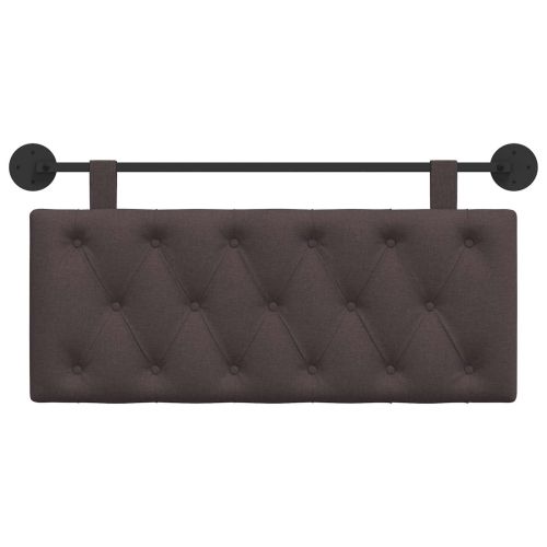 Висяща табла Тъмен кафяв 110 x 55 x 7 см текстил