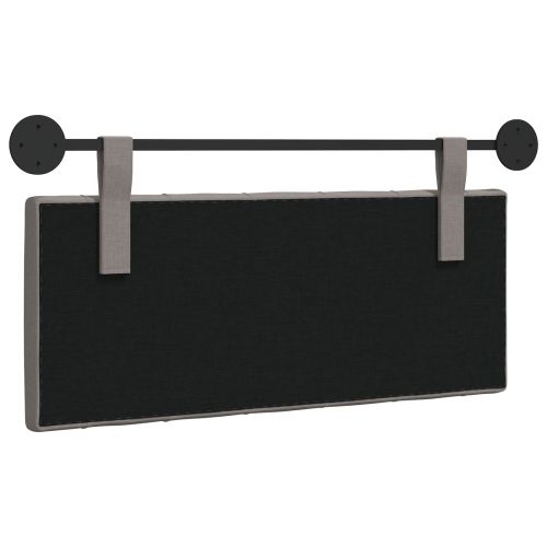 Висяща табла Монтиране на стена Таупе 110 x 55 x 7 см текстил