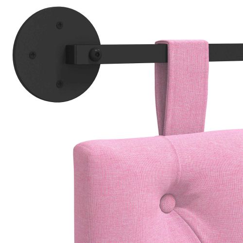 Висяща табла Монтиране на стена Розово 110 x 55 x 7 см текстил