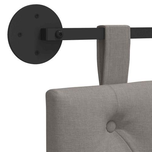 Висяща табла Монтиране на стена Таупе 130 x 55 x 7 см текстил