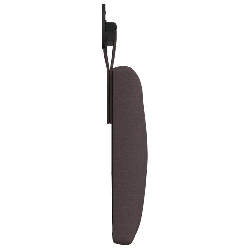 Висяща табла Тъмен кафяв 150 x 55 x 7 см текстил