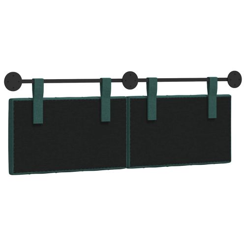 Висяща табла Тъмен зелен 150 x 55 x 7 см текстил