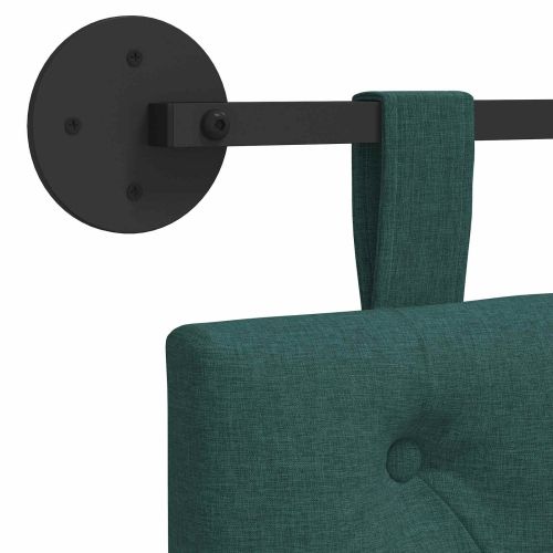 Висяща табла Тъмен зелен 150 x 55 x 7 см текстил