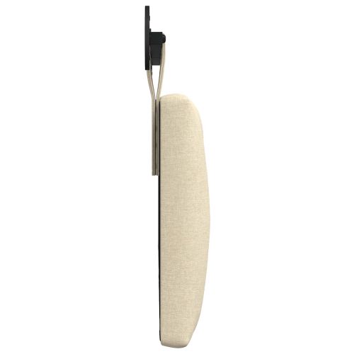 Висяща табла Монтиране на стена Крем 150 x 55 x 7 см текстил