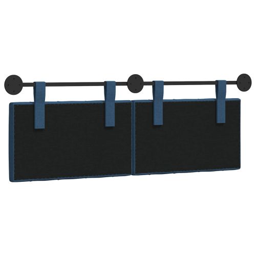 Висяща табла Монтиране на стена Синьо 150 x 55 x 7 см текстил