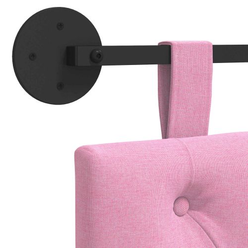 Висяща табла Монтиране на стена Розово 150 x 55 x 7 см текстил