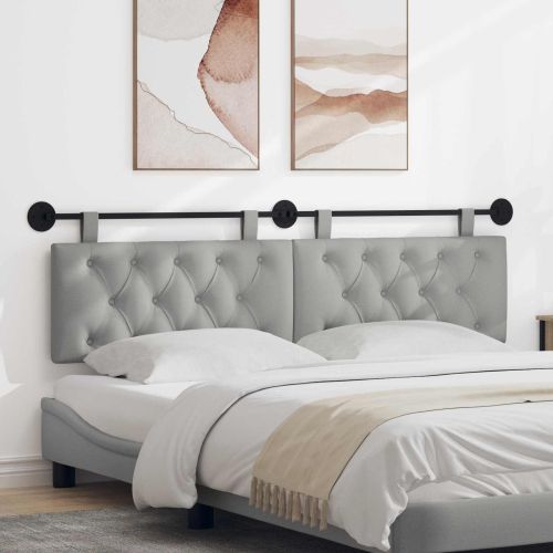 Висяща табла Облачно сиво 190 x 55 x 7 см текстил