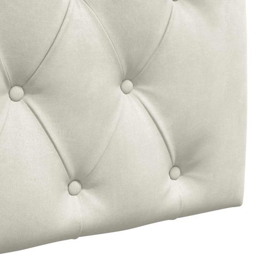 Висяща табла Монтиране на стена Крем 190 x 55 x 7 см Кадифе