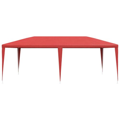 Парти шатър Червено 600 x 300 x 255 см Полиетилен и стомана