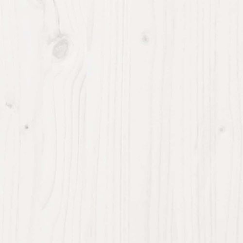 Рамка за легло бяла масивно дърво 75x190 см Small Single