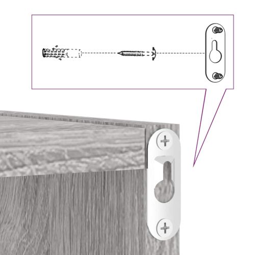 стенни кубчета 4 бр. сиви сонома 30x15x30 см