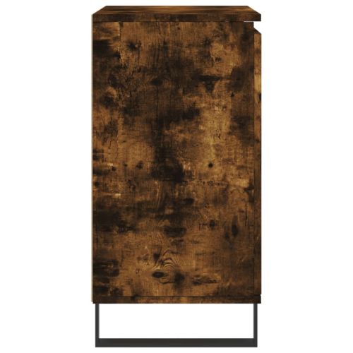 Сайдборд, опушен дъб, 60x35x70 см, инженерно дърво