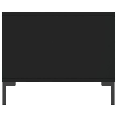 Маса за кафе, черна, 90x50x40 см, инженерно дърво