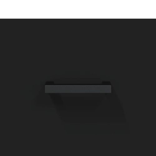 Маса за кафе, черна, 90x50x40 см, инженерно дърво