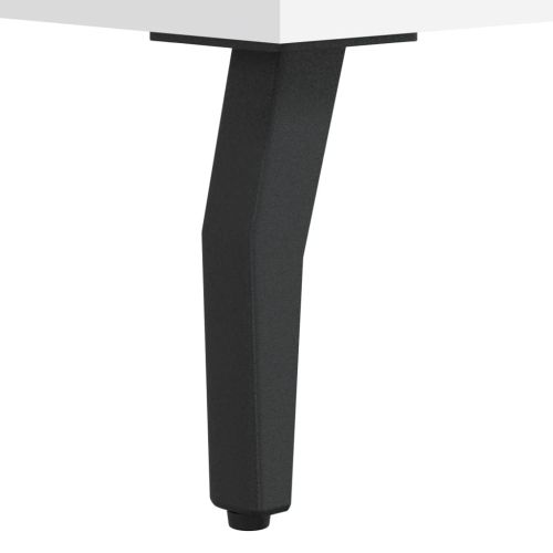 Шкаф за обувки, бял, 30x35x105 см, инженерно дърво