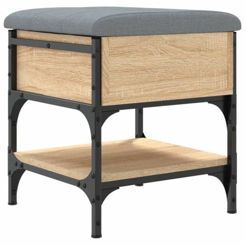 Пейка за обувки, сонома дъб, 42x42x45 см, инженерно дърво